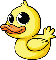 Cute Baby Duck Vector Image
