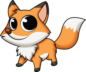 Cute Baby Fox Vector Image
