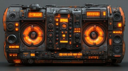 Fototapeta premium Futuristic DJ equipment