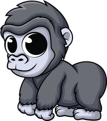Cute Baby Gorilla Vector Image