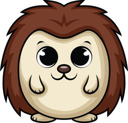 Cute Baby Hedgehog Vector Image