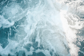 Close-up of foamy water surface with bubbles in hot tub, abstract water texture, relaxing spa atmosphere, clean transparent water movement