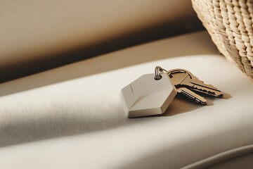 a modern silicon key chain