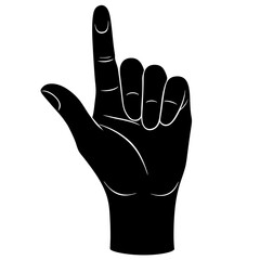 hand symbol vector illustration