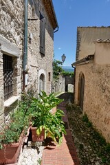 Naklejka premium The village of Veroli in Lazio, Italy.