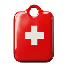 Obraz premium First aid safety kit medical emergency help assistance healthcare hospital on transparent background