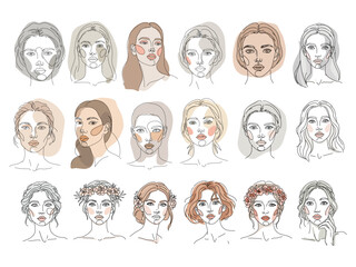 face line art