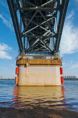 The Yangtze River Bridge and Beautiful Scenery of the Yangtze River in Nanjing, Jiangsu Province,...