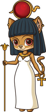 Ancient Egyptian God Tefnut Vector Image