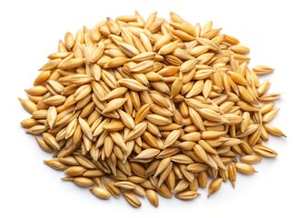 oats-cereal-seeds isolated on white background