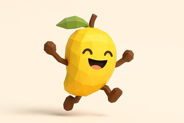 3D style of mango fruit character character