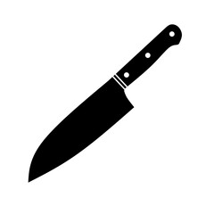 kitchen knife icon with trendy design