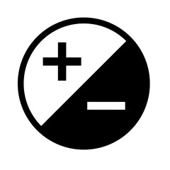 color adjustment icon on white background