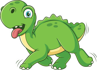 Dinosaur Dog Running Vector Image