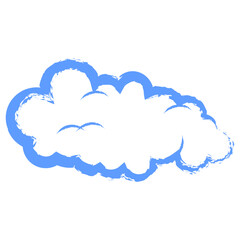 Hand Drawn Cloud Crayon