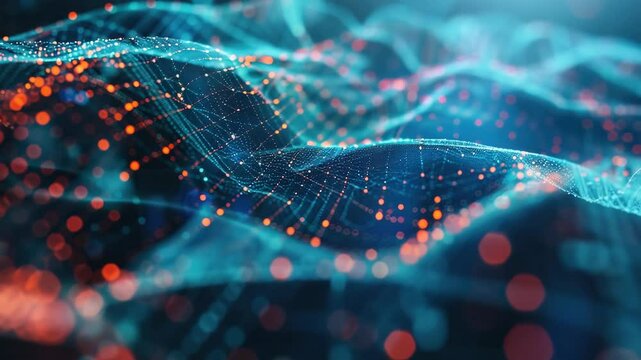 High-tech concept of digital genetic data, cyber-bio interface. - Powered by Adobe