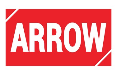 ARROW text written on red stamp sign.