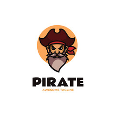 Classic Pirate Mascot Logo Design