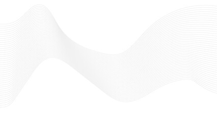 Thin wavy line abstract background. Wavy line horizontal divider outline minimalist background. Abstract gray curved line on white background