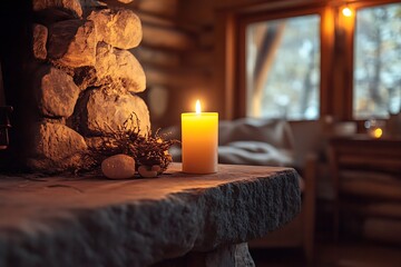 christmas decoration with candles