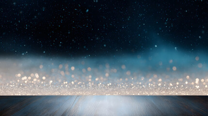 Beautiful snowflakes falling on the ground, pure winter background, serene and peaceful snowy scene
