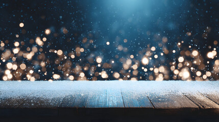 Beautiful snowflakes falling on the ground, pure winter background, serene and peaceful snowy scene
