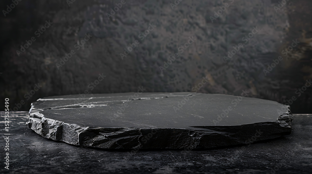 Aufkleber a dark gray stone surface with a rough texture provides a natural and abstract background for produc