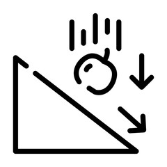 gravity Line Icon
