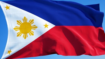 Philippine Flag, Symbol of Freedom, History, and National Pride A Stunning Image of the Filipino Flag Waving Proudly