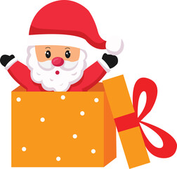 santa claus with gift