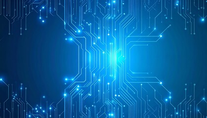 Fototapeta premium 3d rendered illustration of illuminated futuristic circuit board