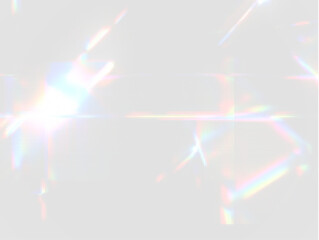 Light passes through a transparent crystal, bouncing off the prism glow and scattering into sparkles, then fading behind a radiant crystal with neon shimmer PNG background PNG.