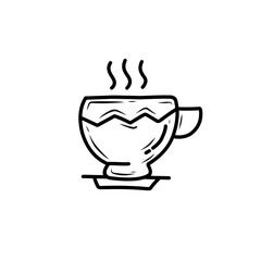 handdrawn mug icon