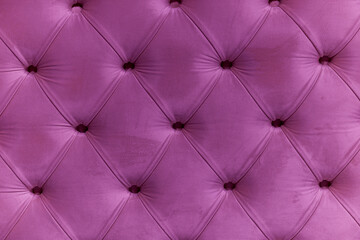Purple Velvet Tufted Upholstery