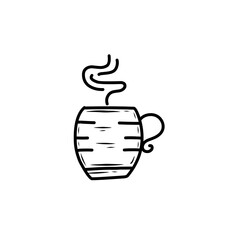 handdrawn mug icon