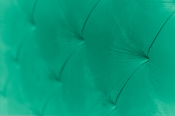 Emerald Green Velvet Tufted Upholstery