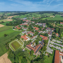 Bad Birnbach im Rottal im Niederbayerischen Bäderdreieck aus der Vogelperspektive