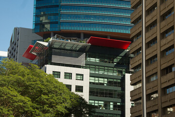the beautiful lines and angles of buildings around Brisbane