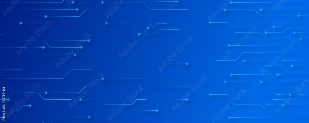 Aufkleber circuit board with blue lighting background. abstract digital technology background. digital technol