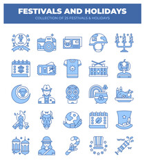 Collection of 25 Festivals and Holidays. A Celebration of Culture and Traditions
