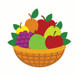 basket with fruits