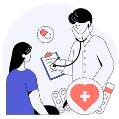 3d red heart with pulse line with magnifier and plus icon. heartbeat or cardiogram, pulse beat measure, cardiac assistance, medical first aid and health care. 3d aid vector icon render illustratio