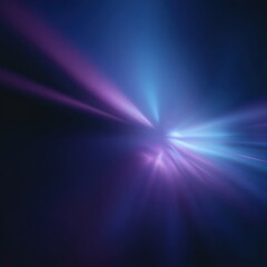Obraz premium A purple light is shining on a dark background