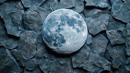 Moon on stone