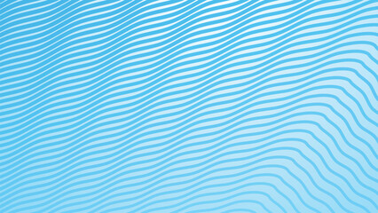 Obraz premium Blue gradient background with stripes wave line pattern