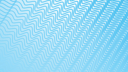 Blue gradient background with stripes wave line pattern