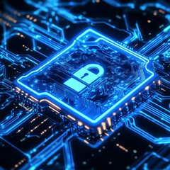 Businessman points at cybersecurity as a critical component in today's digital landscape, emphasizing the need for robust protection against various cyber threats.
