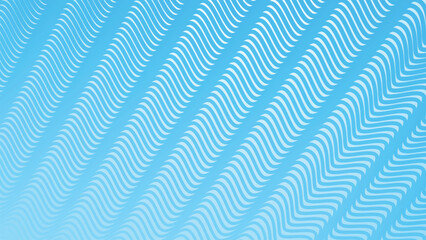 Blue gradient background with stripes wave line pattern