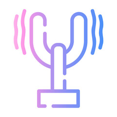 Obraz premium vibration Line Gradient Icon
