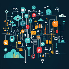 Businessman touch word The Internet of Things (IoT) is a network of interrelated devices that connect and exchange data without human input, enabling automation and smarter decision-making.